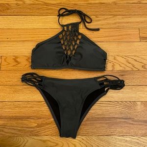 Two-Piece Crochet Bikini Bathing Suit